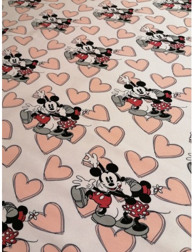 Dresówka pętelka Minnie&Mickey